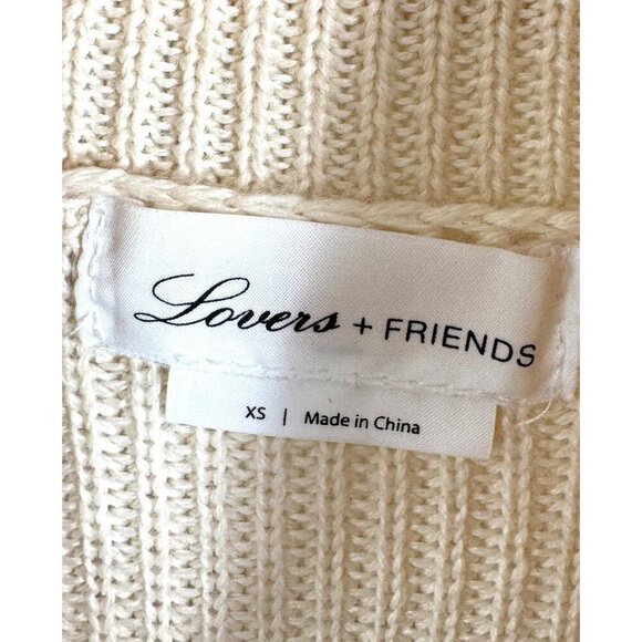 Lovers + Friends Wool Keeney Distressed Turtleneck Sweater Dress Knit sz XS - Picture 3 of 8